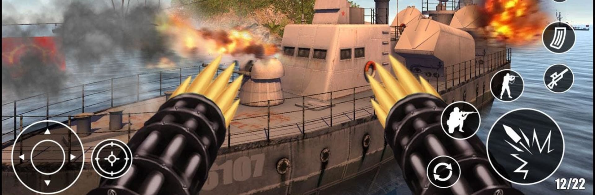 Gunner Navy War Shoot 3d : First-Person Shooters