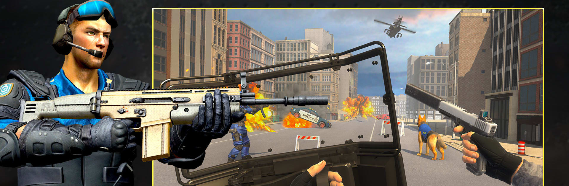 FPS Police Games: Shoot Crime