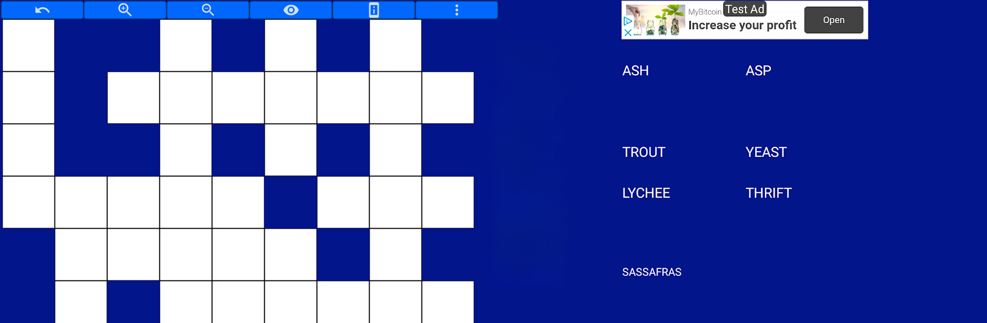 Fill it ins crossword puzzles