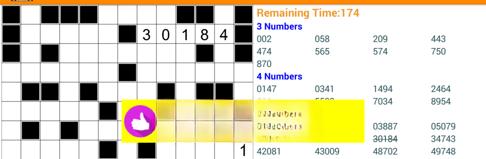 Number Fill in puzzles - Numerix, numeric puzzles