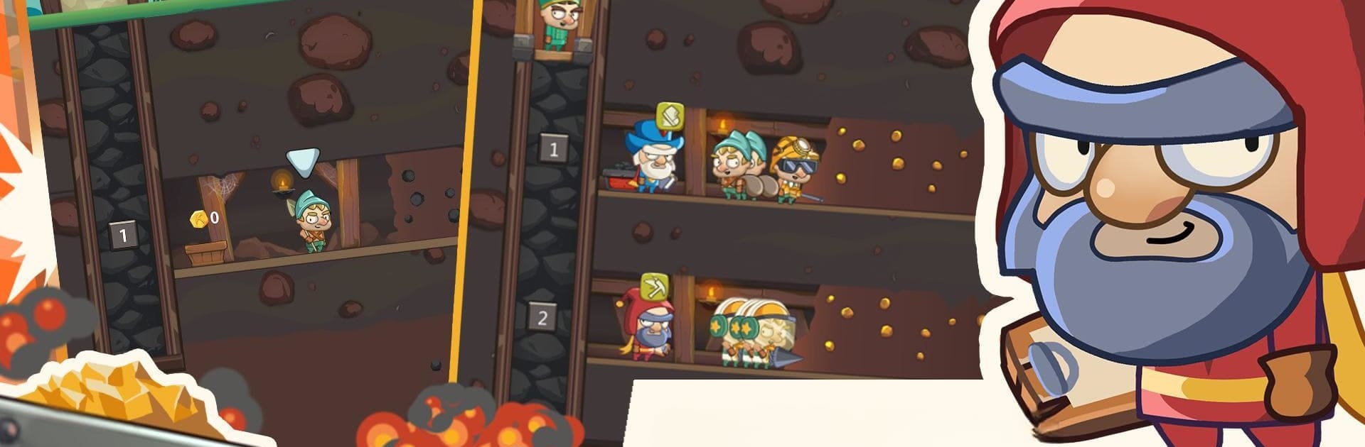 Idle Miner Dwarfs: Gold Tycoon