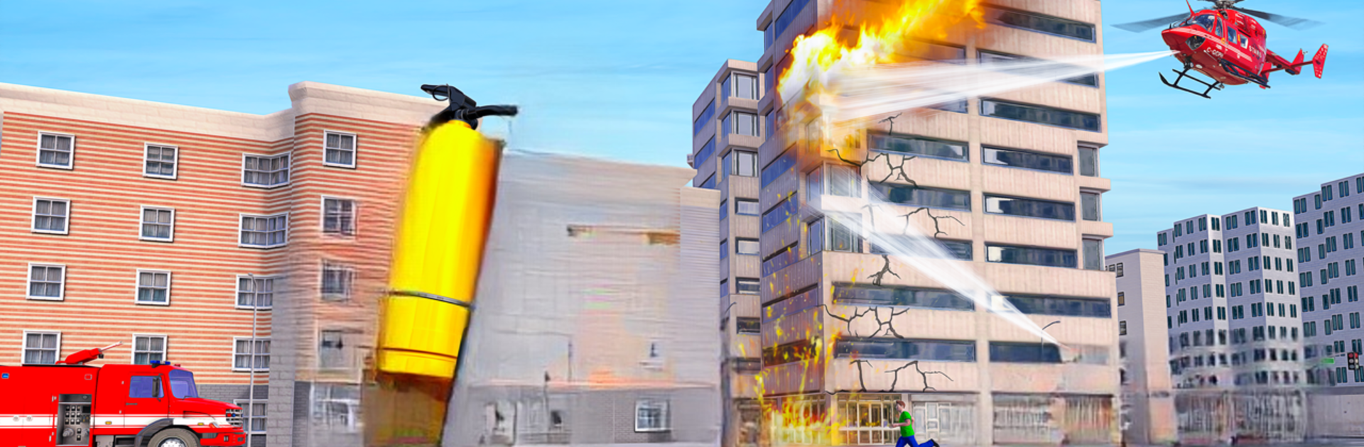 Firefighter Superhero Robot Rescue Mission