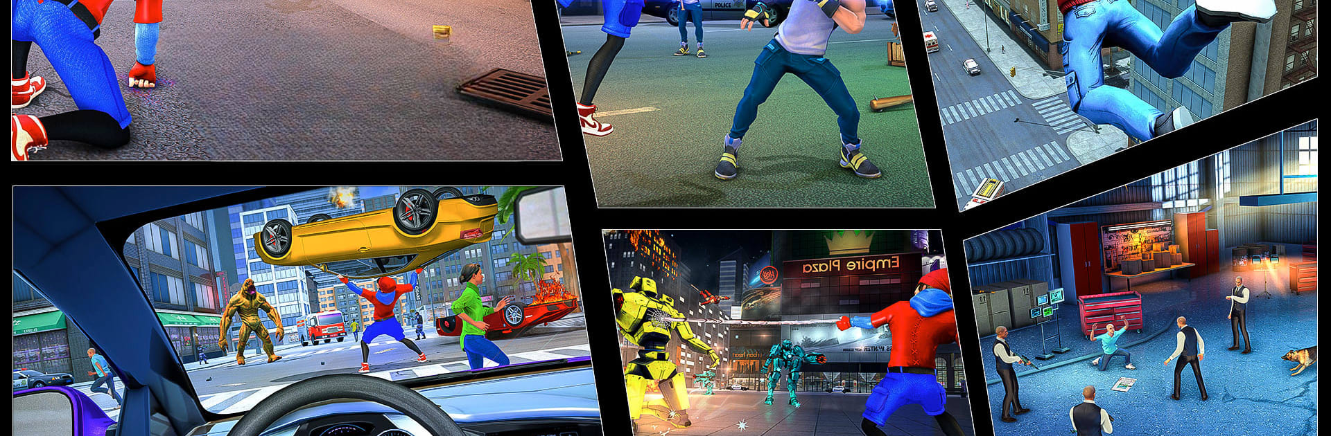 Flying Spider Fight Hero Games