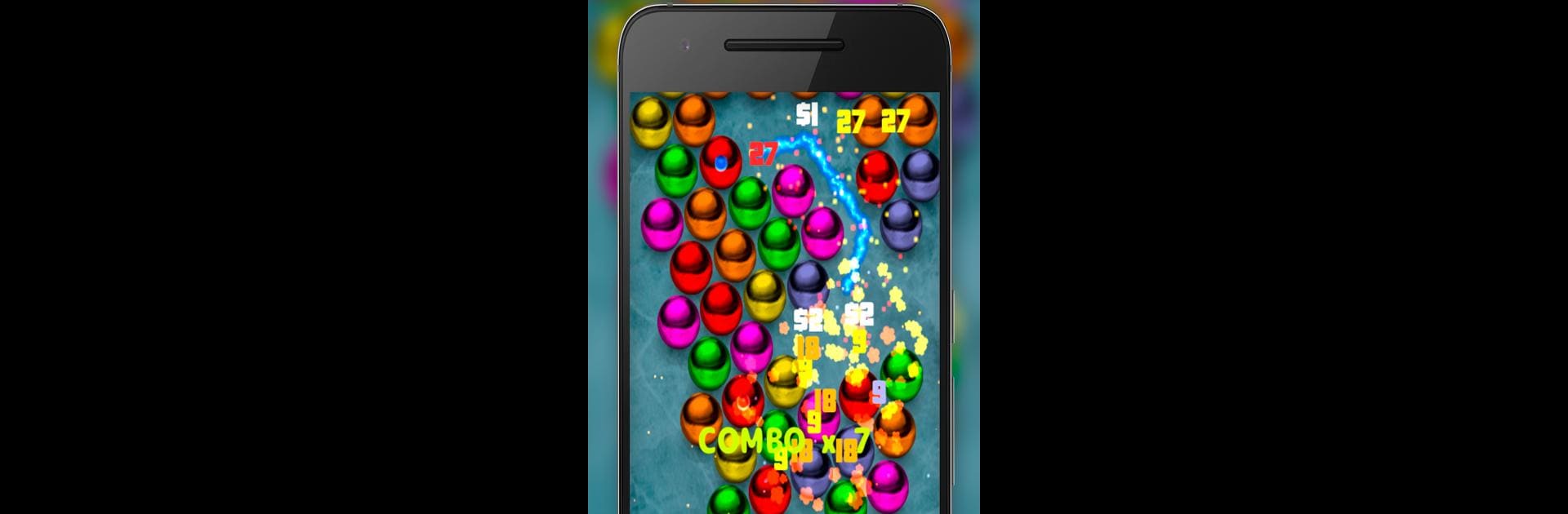 Magnetic balls bubble shoot
