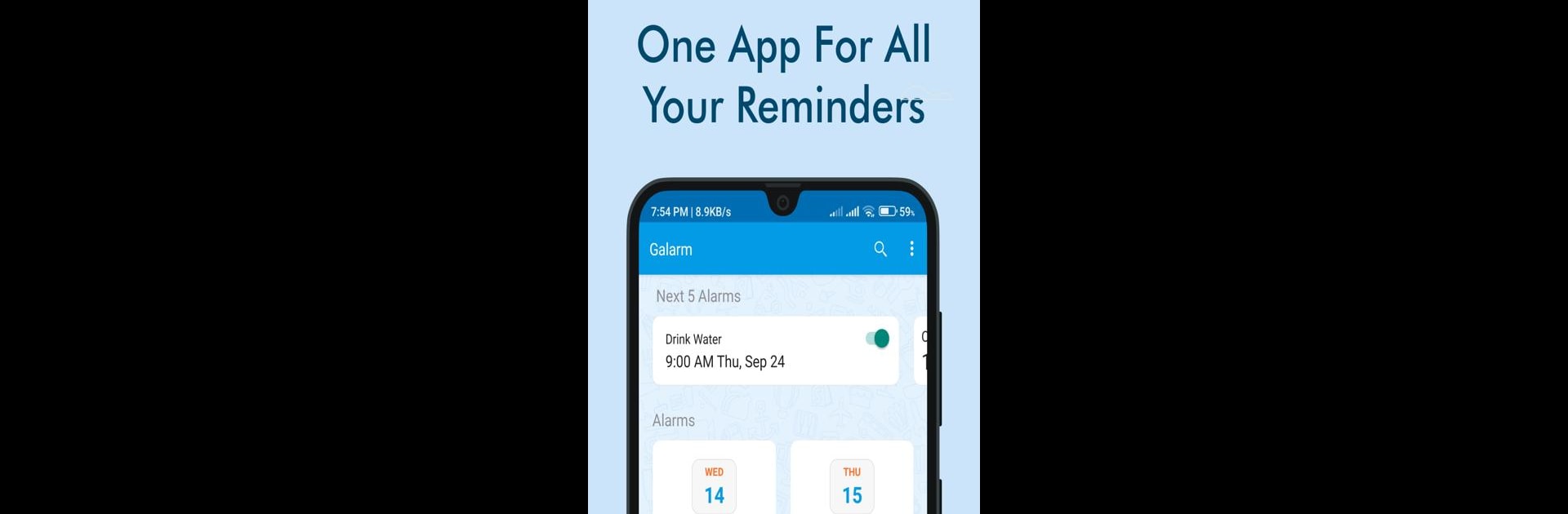 Galarm - Alarms and Reminders