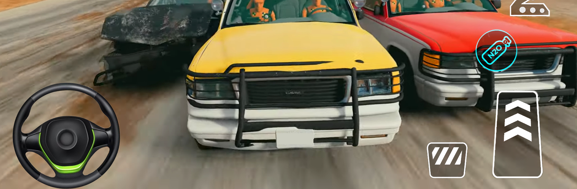 Jumping Car Damage Test Game