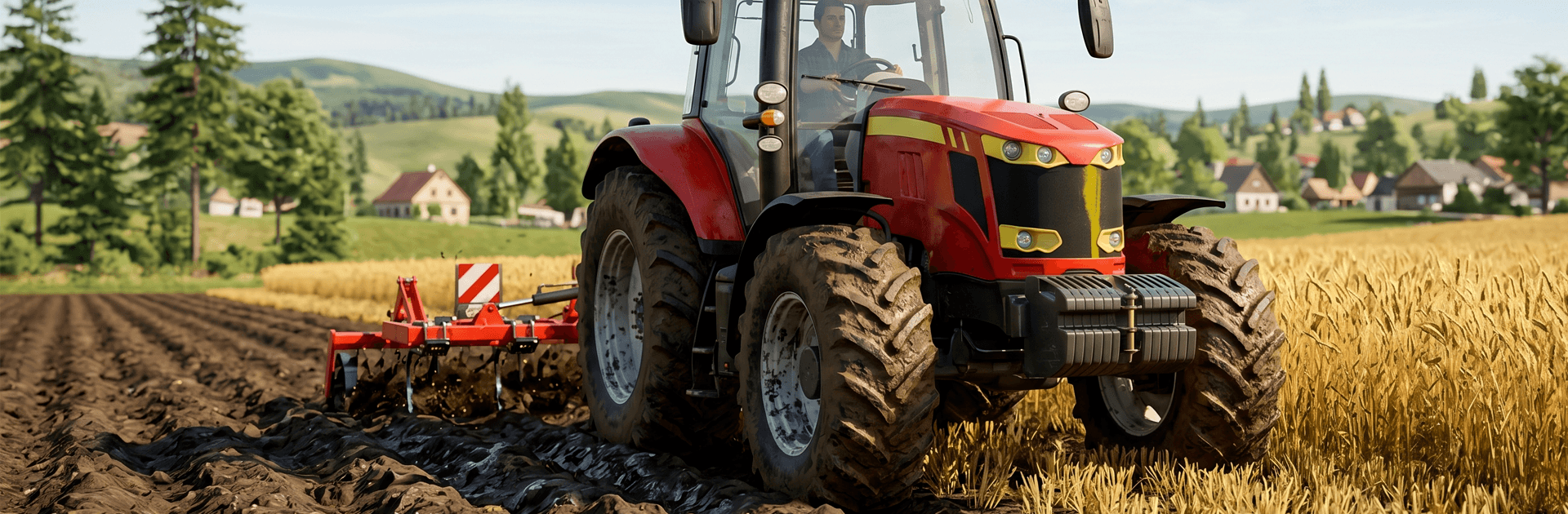 US Farming Tractor Game 3D