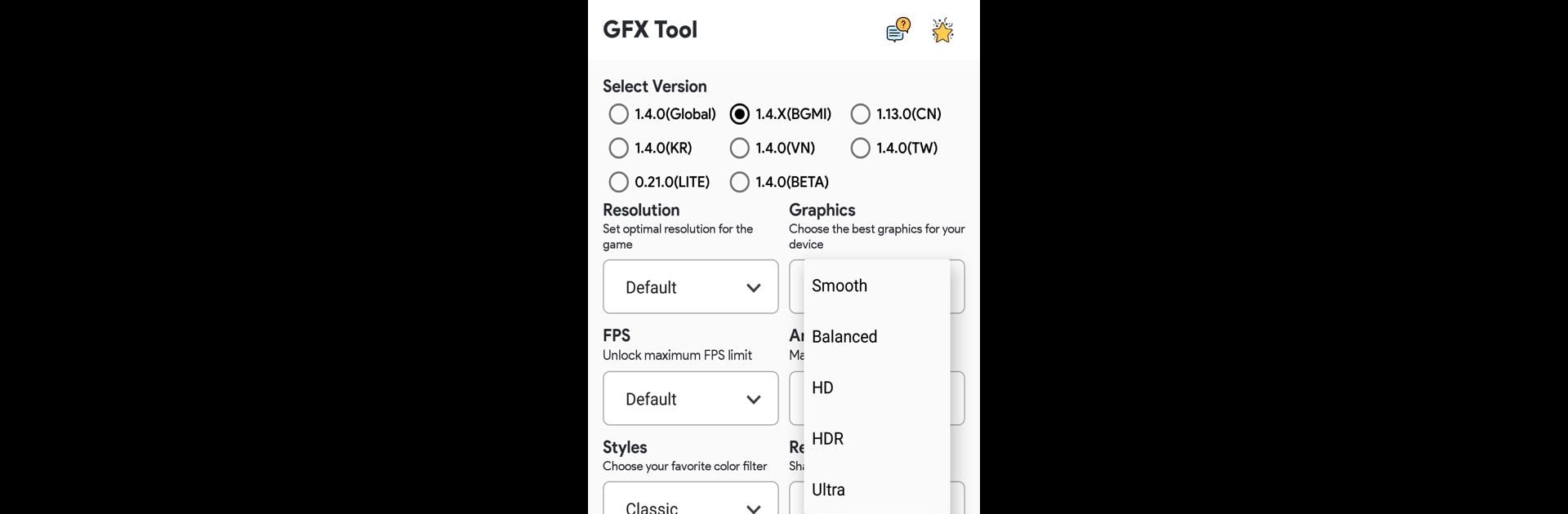 GFX tools for PUBG & BGMI (No ads)