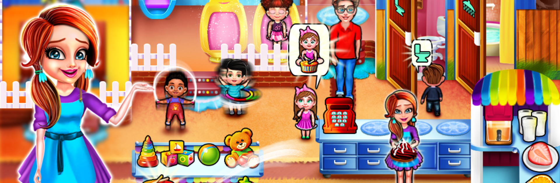 Pregnant mom & Newborn Baby Care Center game