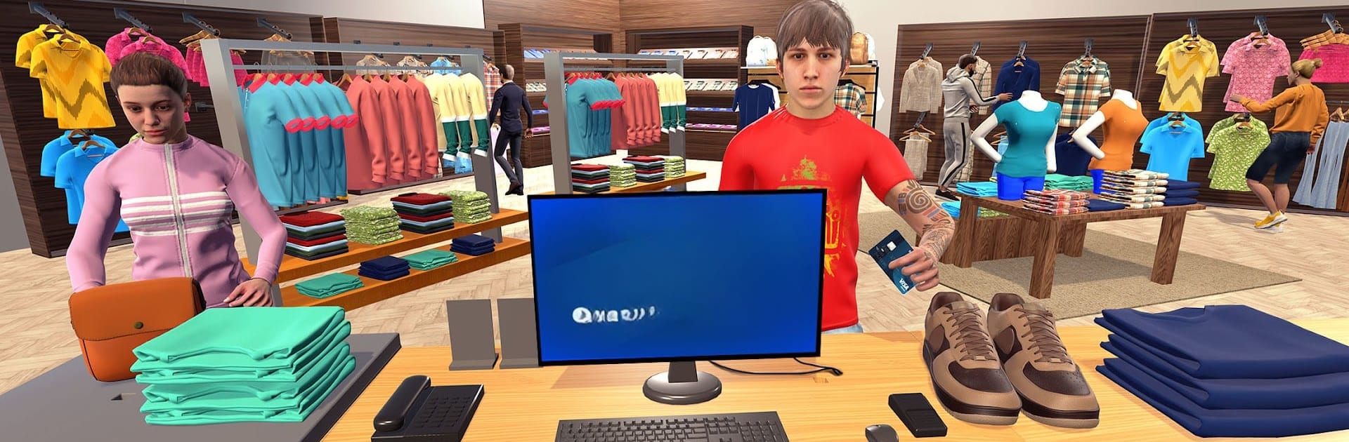 Simulador loja 3D loja roupas