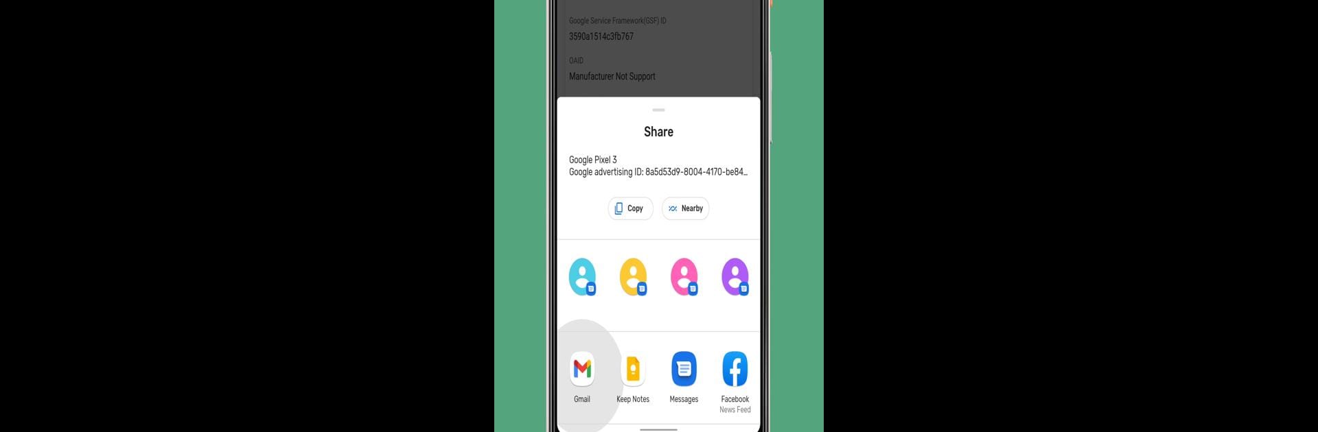 My Device IDs: GSF GAID viewer