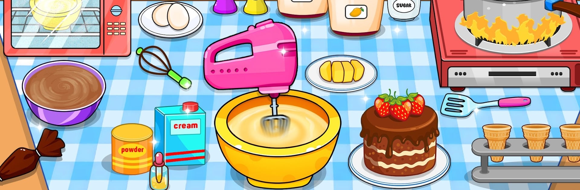 kitchen set: Diy Cooking Games