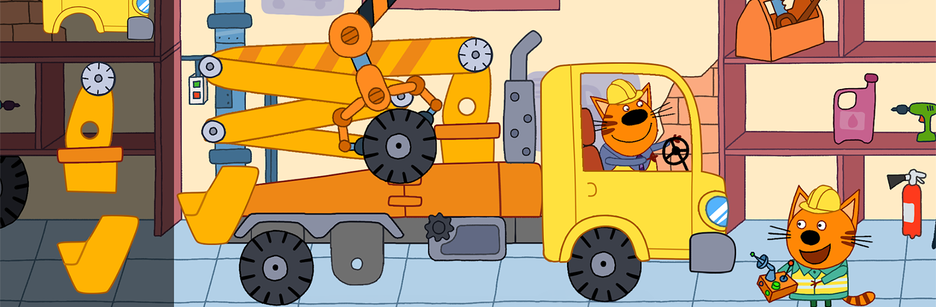 Kid-E-Cats Cars, Build a house