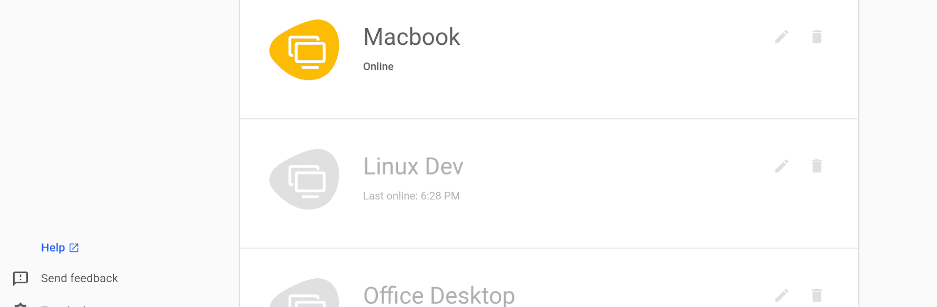 Chrome Remote Desktop
