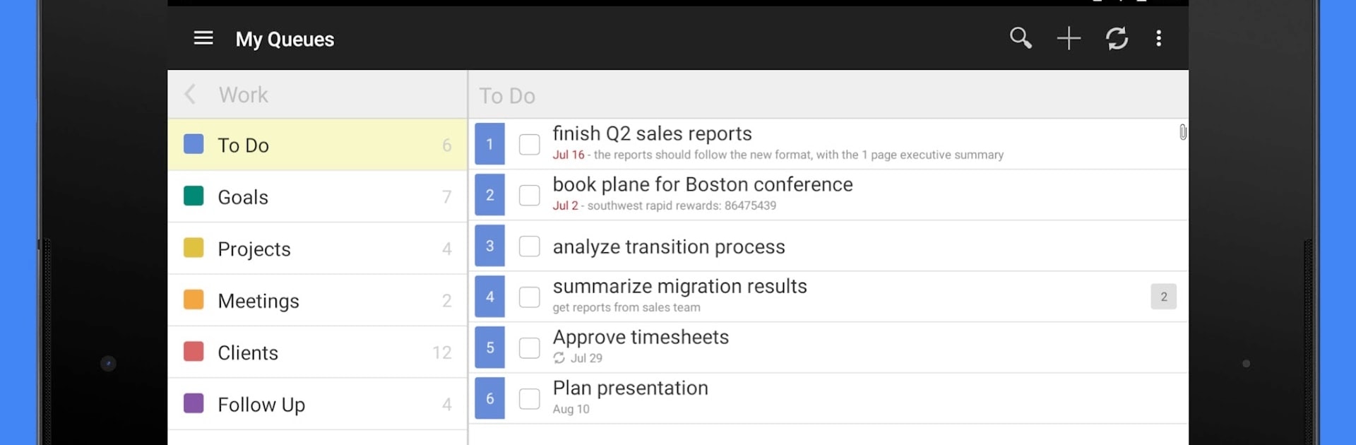GQueues | Tasks & To-Do Lists