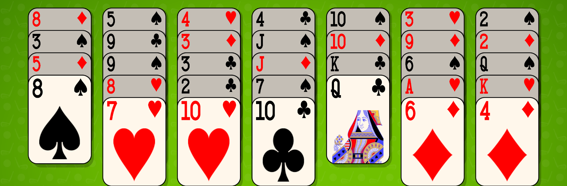 Golf Solitaire 4 in 1 Card Game
