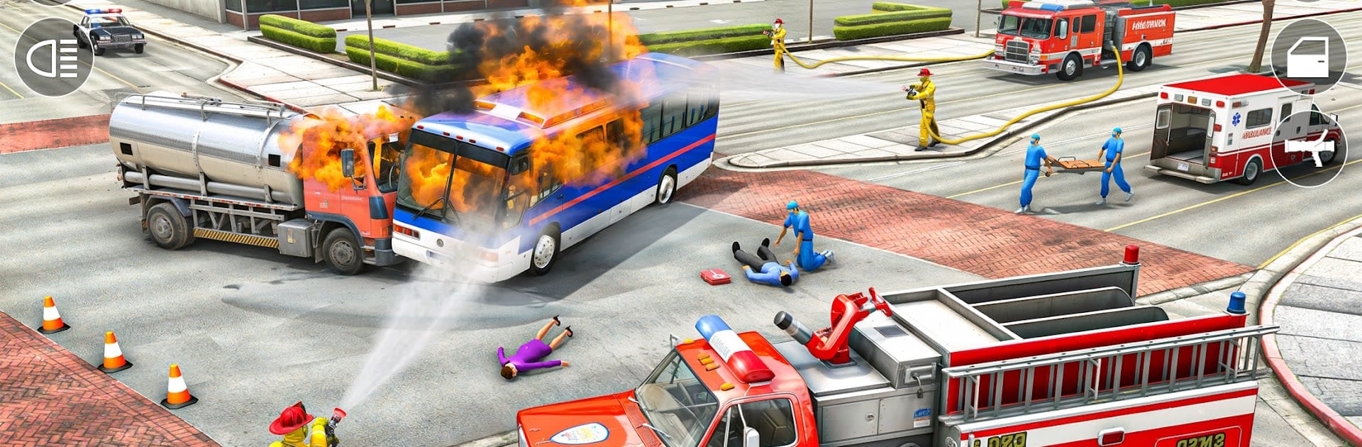 Fire Truck Rescue Firefighter