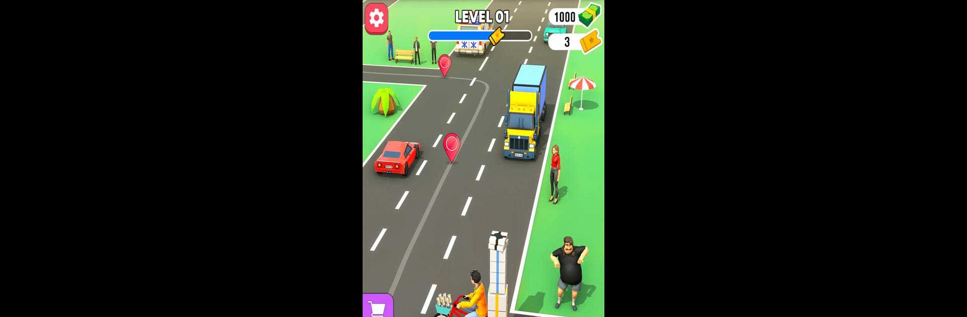 Paperboy Ticket Delivery Game