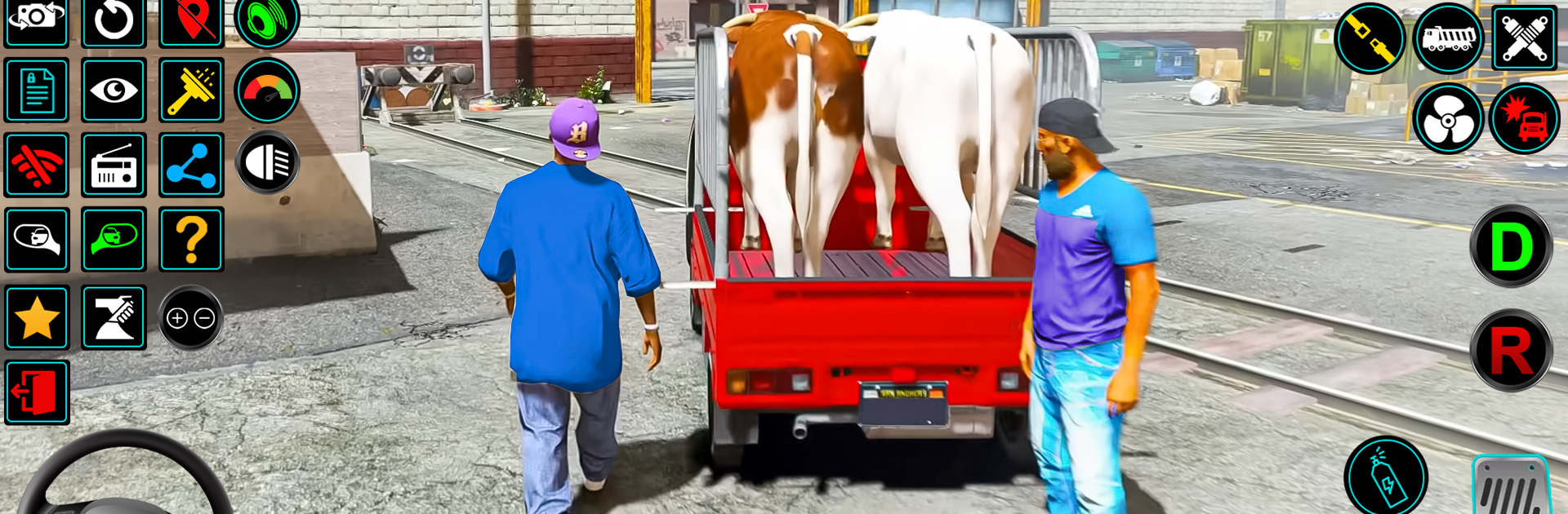 Farm Animal Offroad Truck Game