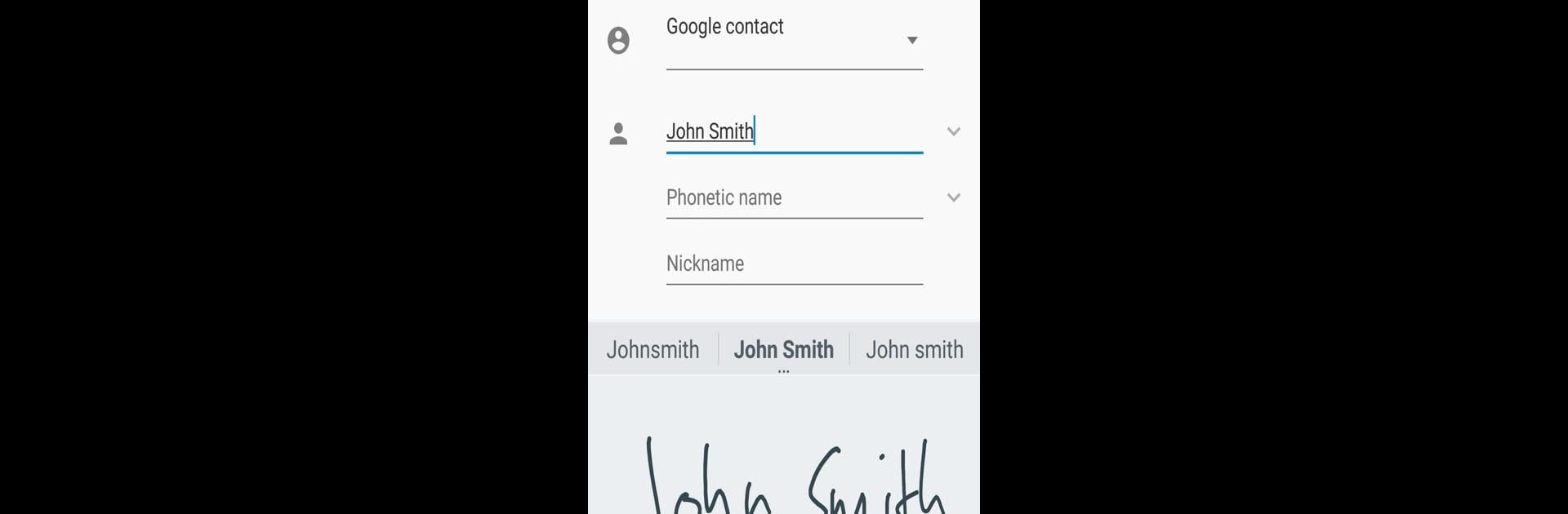 Handwriting Input
