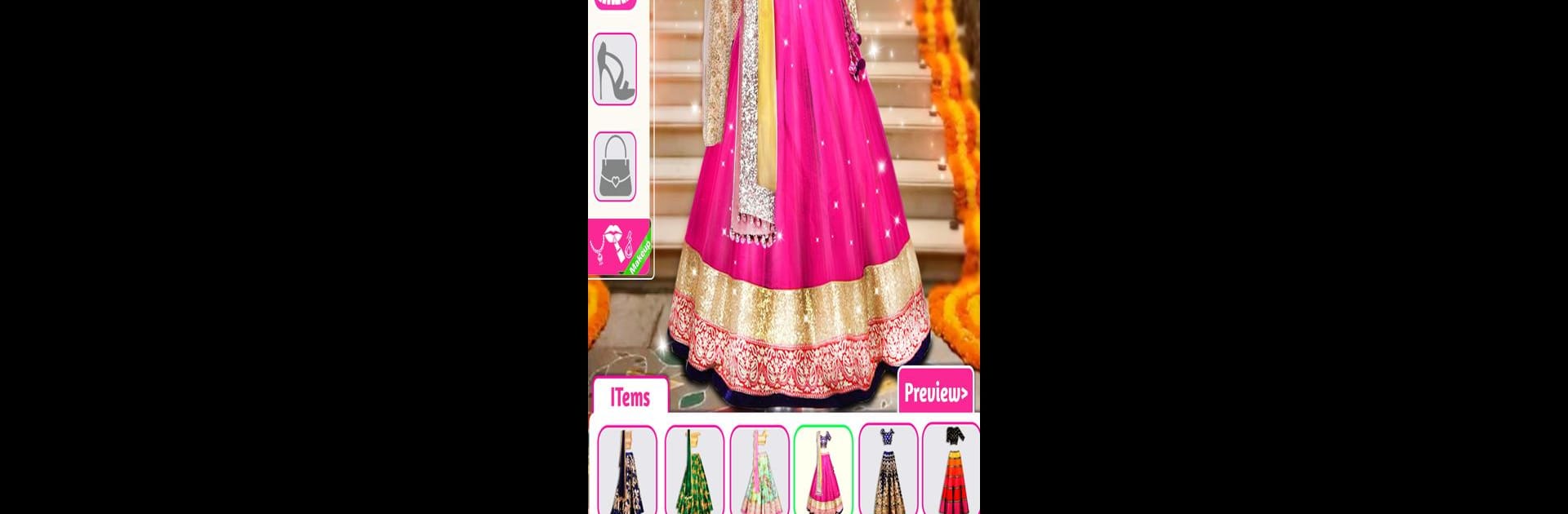 Indian Wedding Stylist - Makeup &  Dress up Games