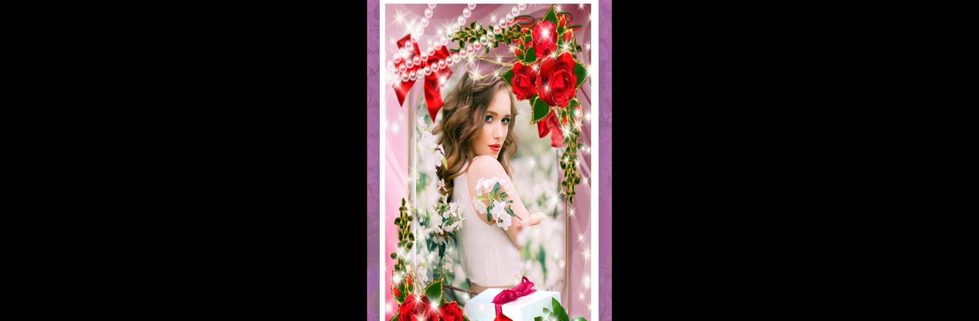 photo collage - flower frame