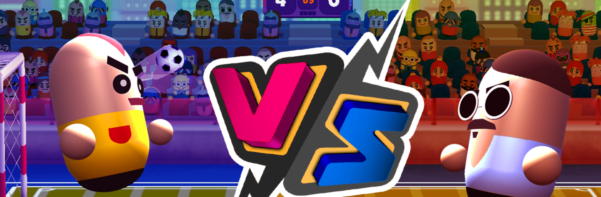 2 Player Head Football Game
