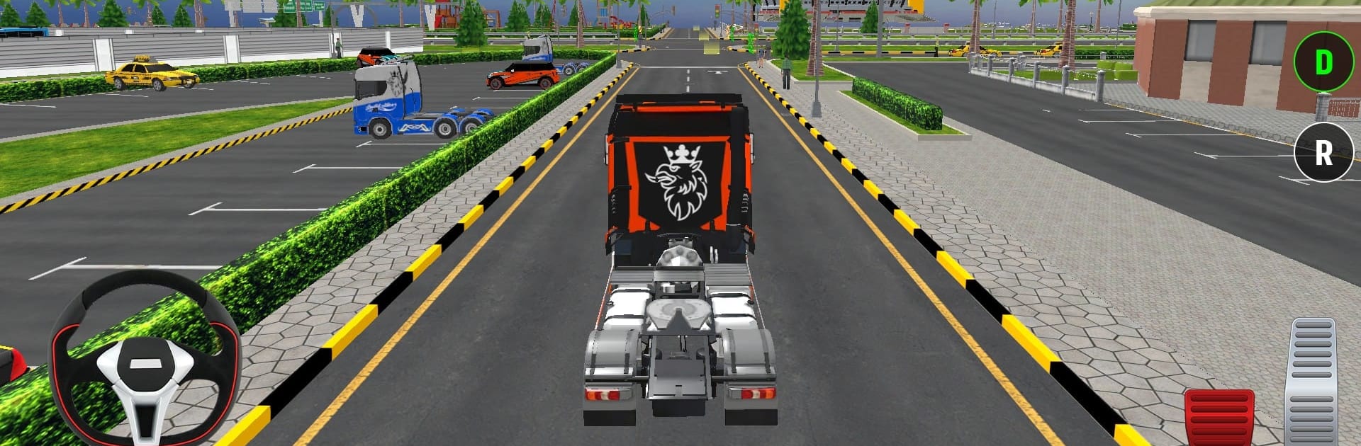 Cargo Trailer Truck Drive Game