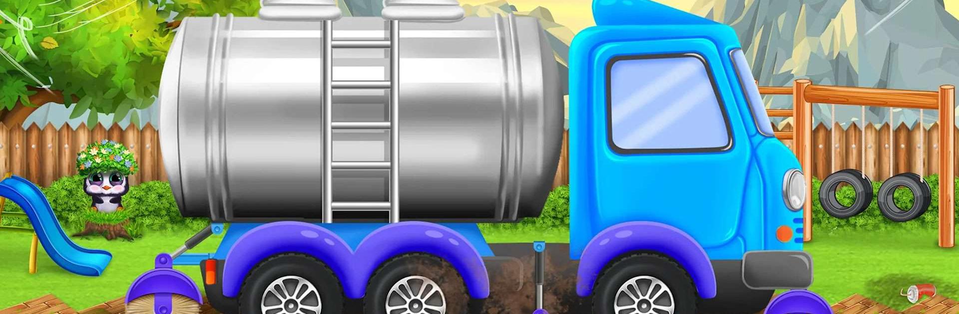 Kids Road Cleaner Truck Game