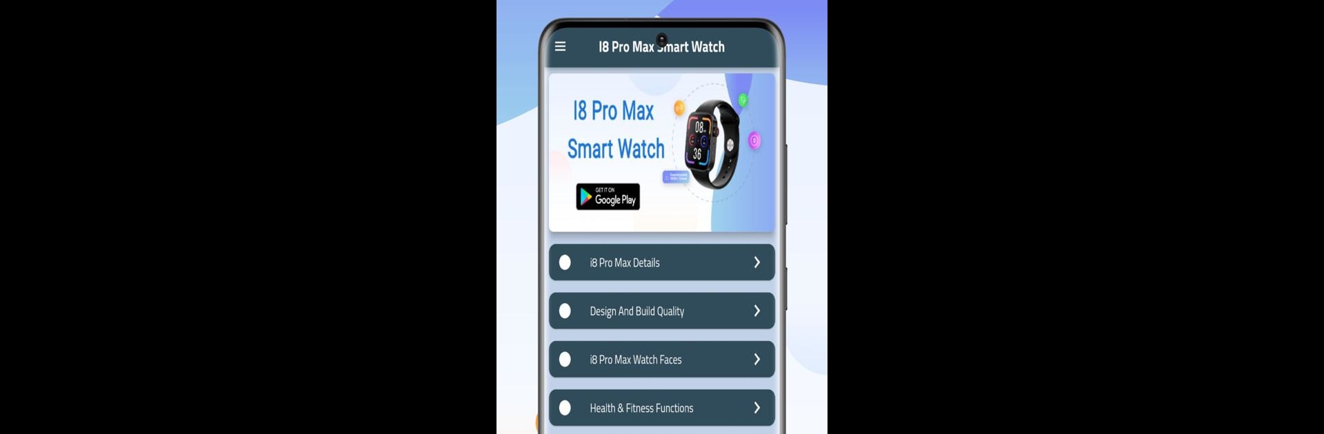 I8 Pro Max Smart Watch Guide