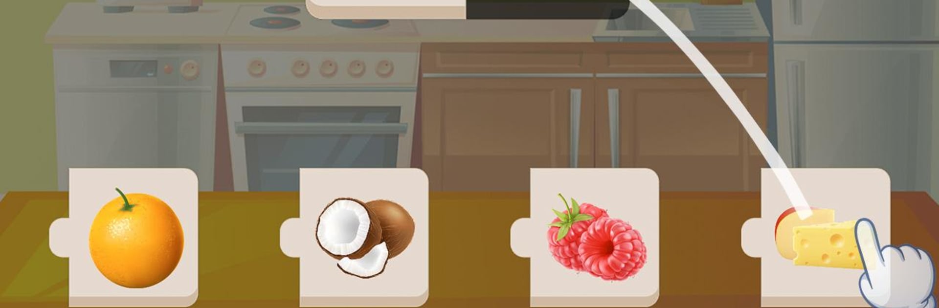 Food puzzle for kids 🥕🍅🍍🍉🎂🍭🍪🧀