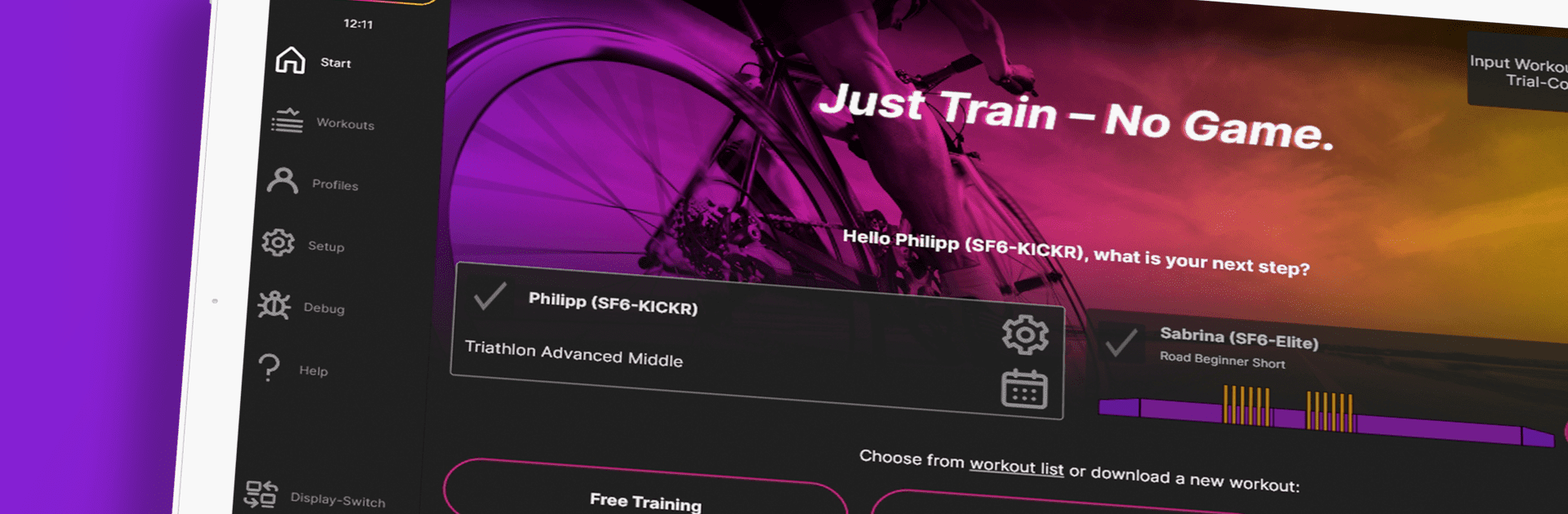 icTrainer Indoor-Bike-Training