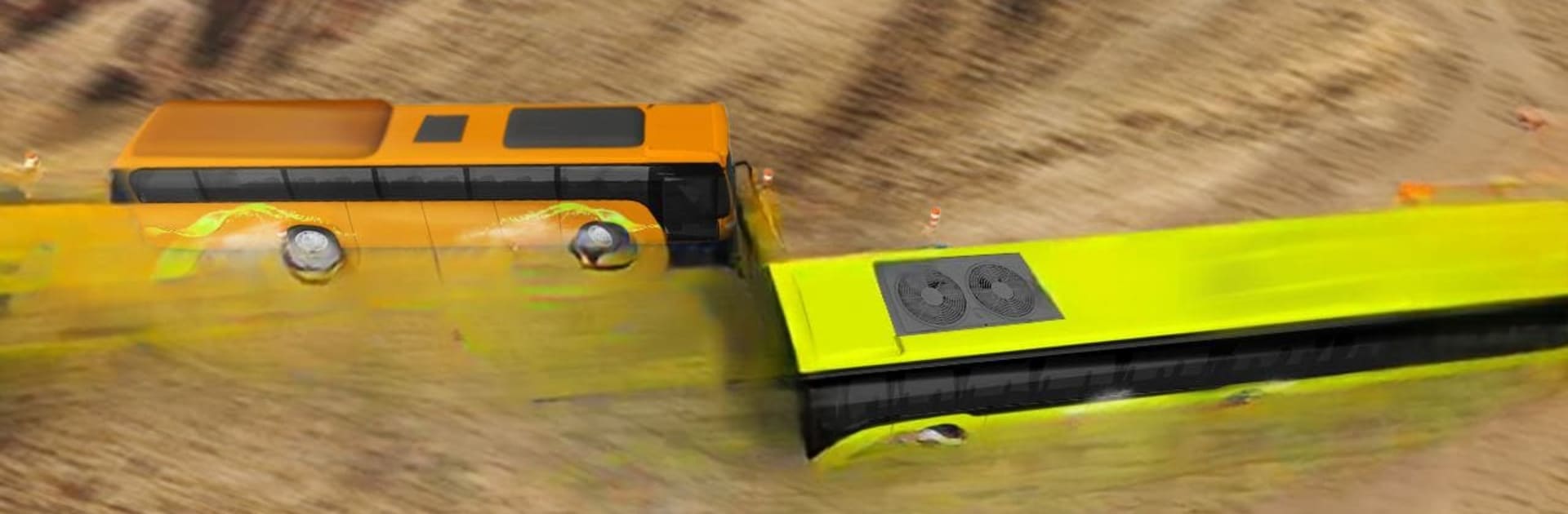 Impossible Bus Stunt Driving: Offraod Bus Driving