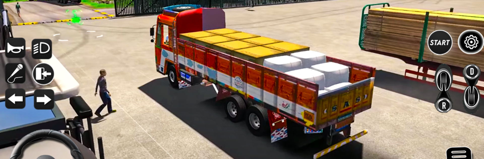 Indian Truck Driver Cargo: Free Transporter Duty