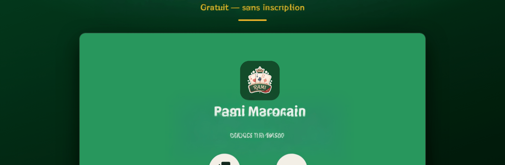 Rami Marocain – Jeu de Cartes