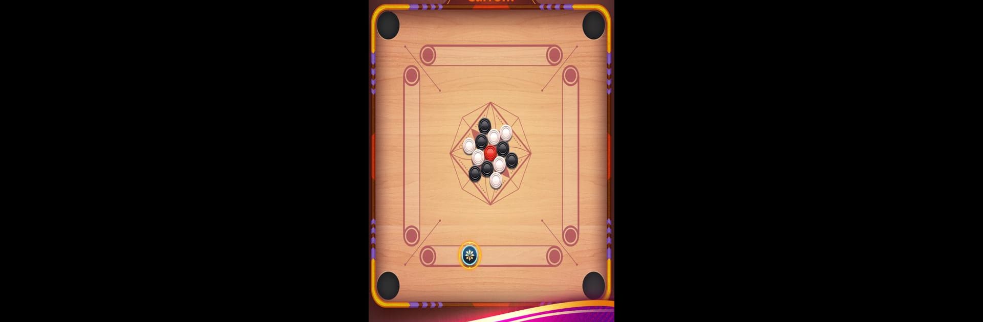 Carrom Plus-Disc Board Game