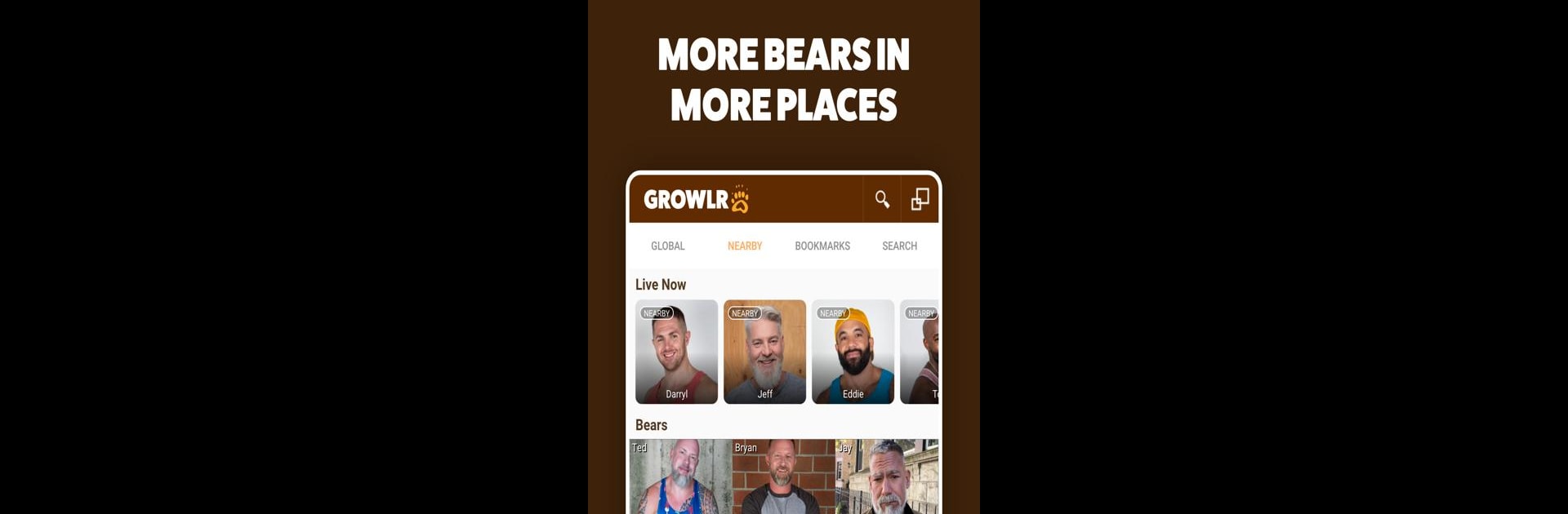 GROWLR: Gay Bears Near You