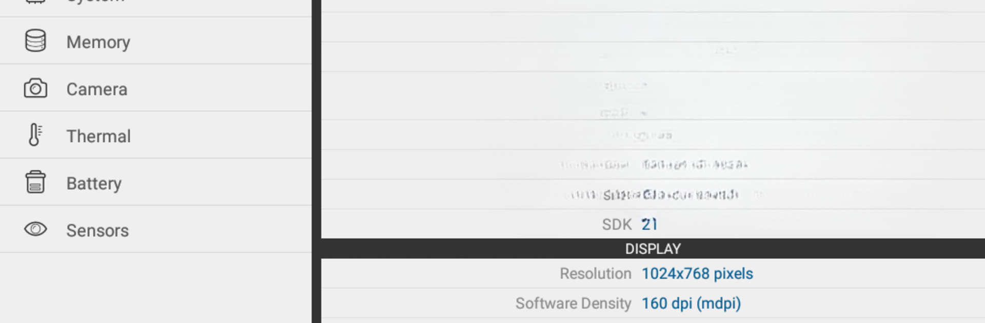 Droid Hardware Info