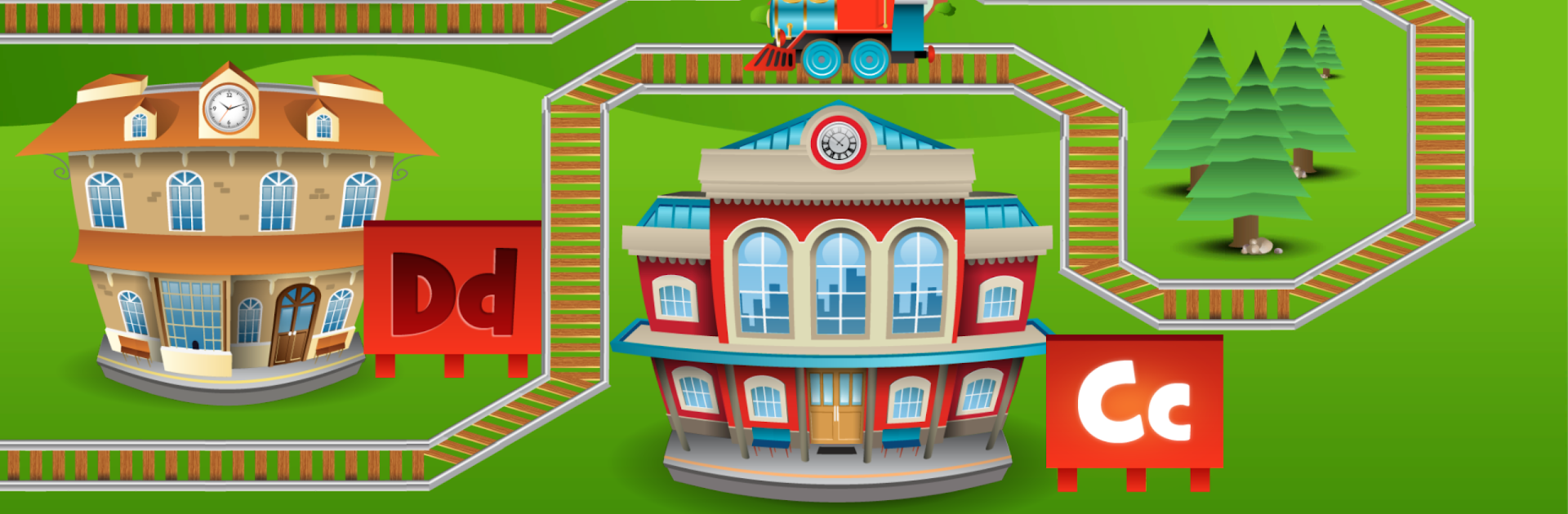 Learn Letter Names and Sounds with ABC Trains
