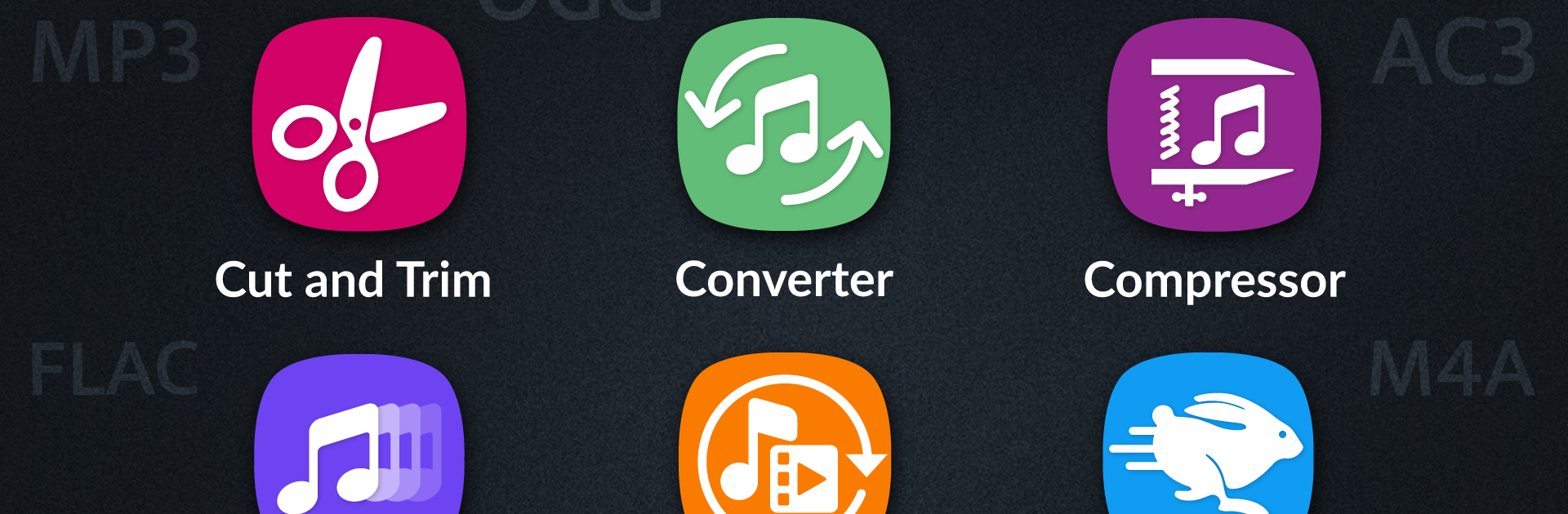 MP3 Audio Cutter Converter Merger & Video to Audio