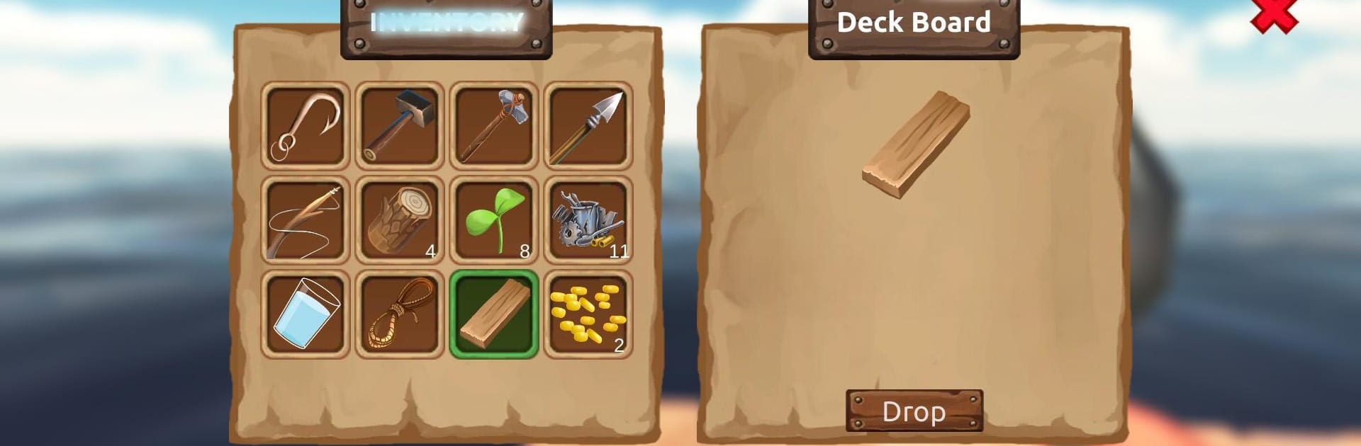 Survival on Raft: Ocean