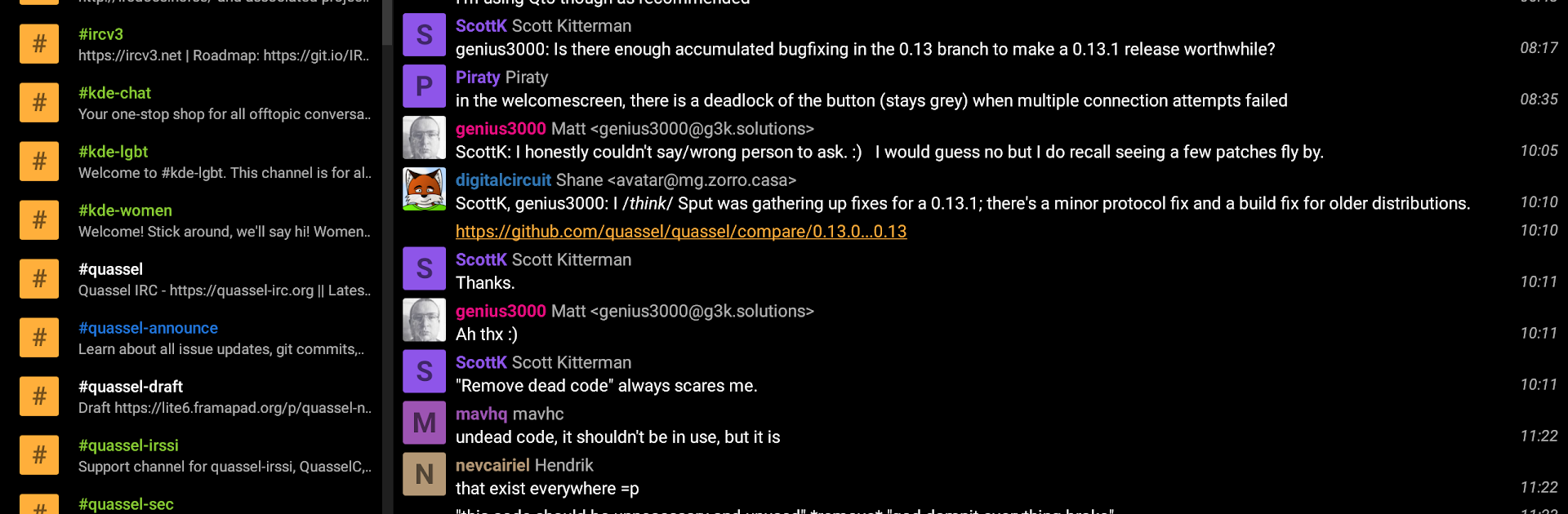 Quasseldroid IRC