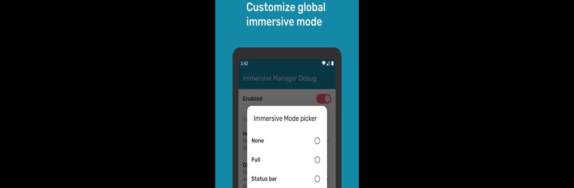 Immersive Mode Manager