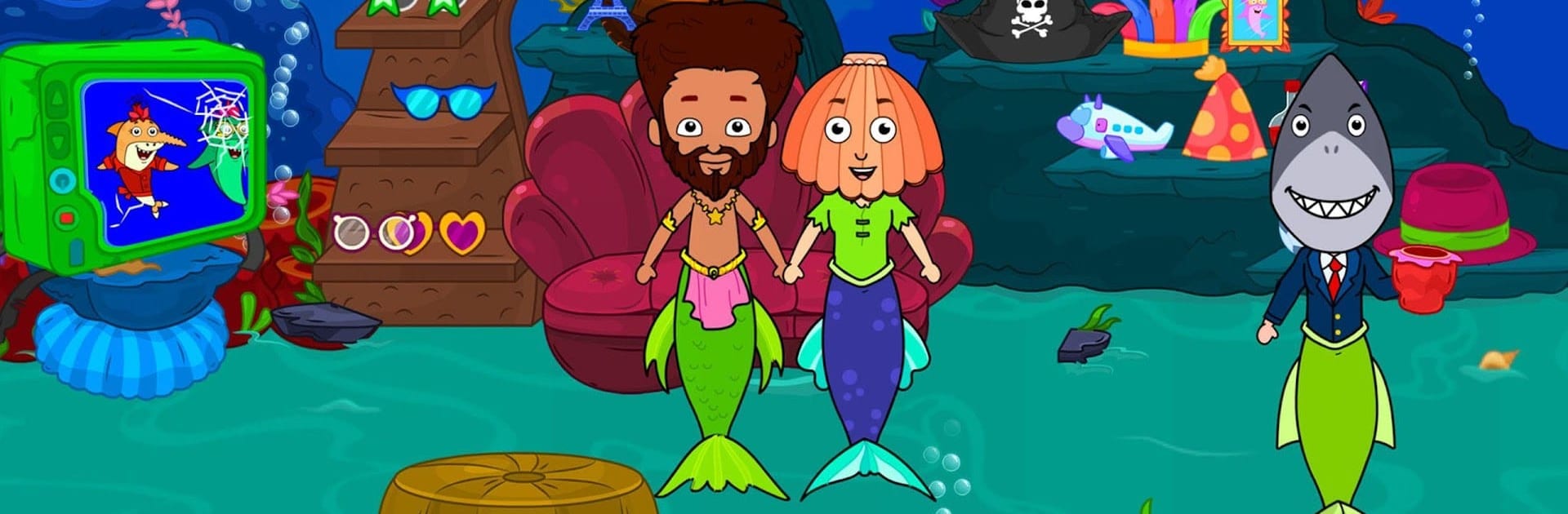 Tizi Town - My Underwater Mermaid Games for Kids