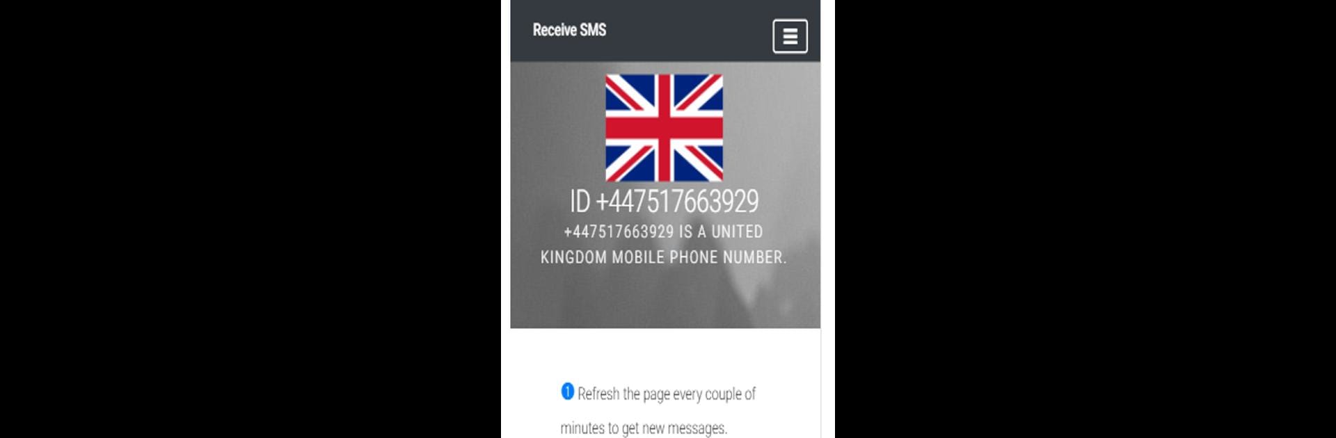 Receive SMS Temporary number