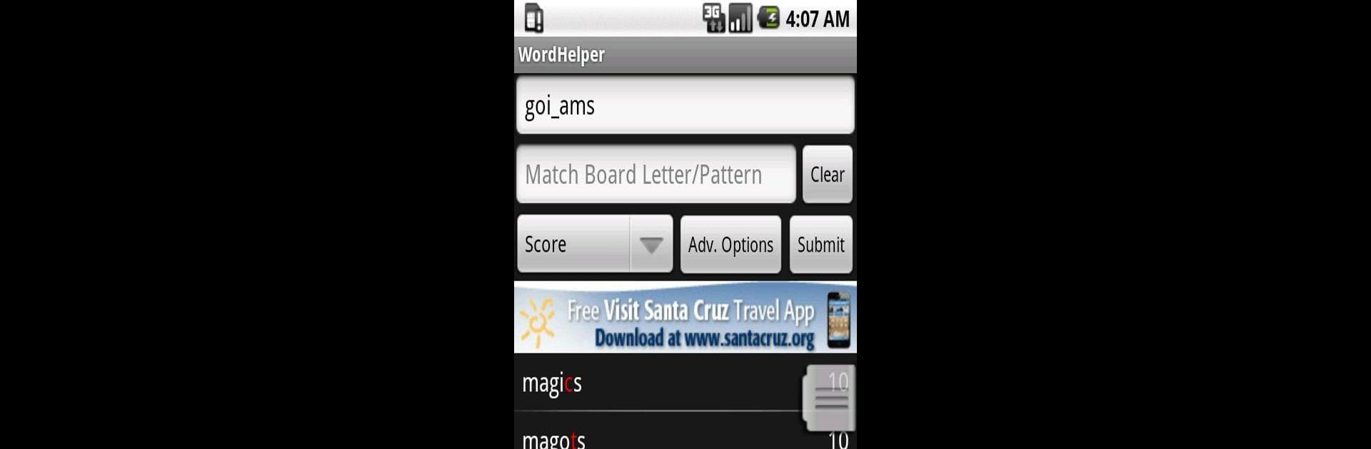 Word Finder Scrabble Solver