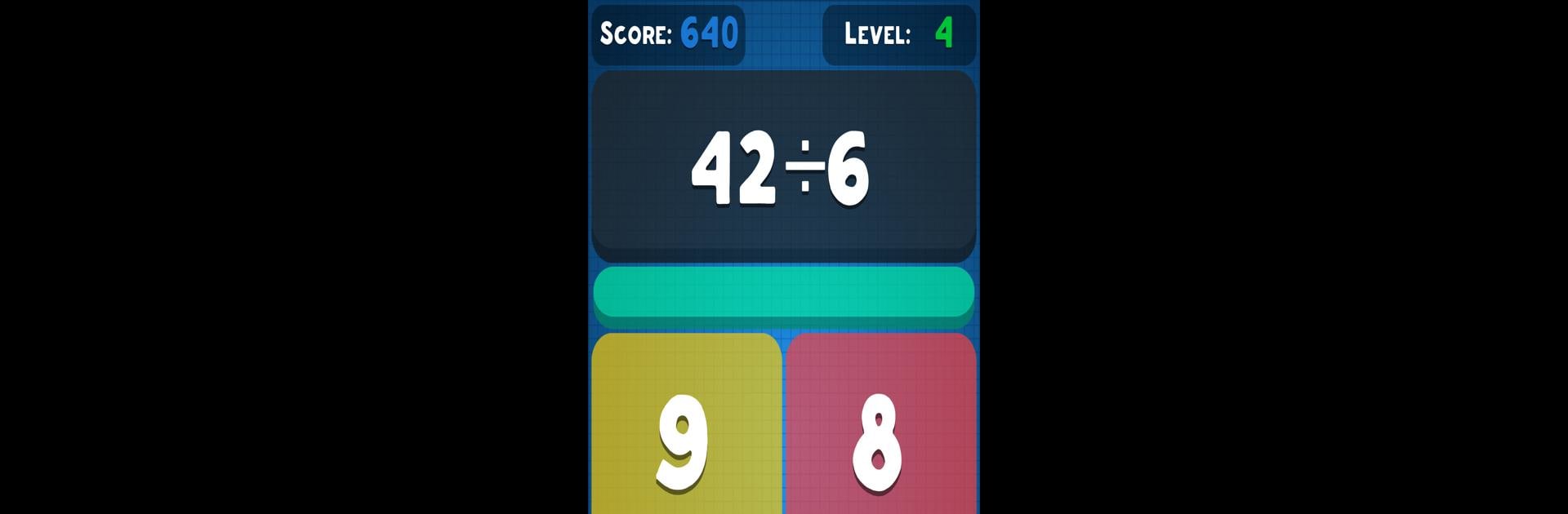 Math game: times tables and solving problems
