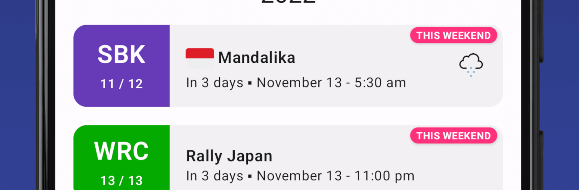 F1 x MotoGP | Agenda & Alerts