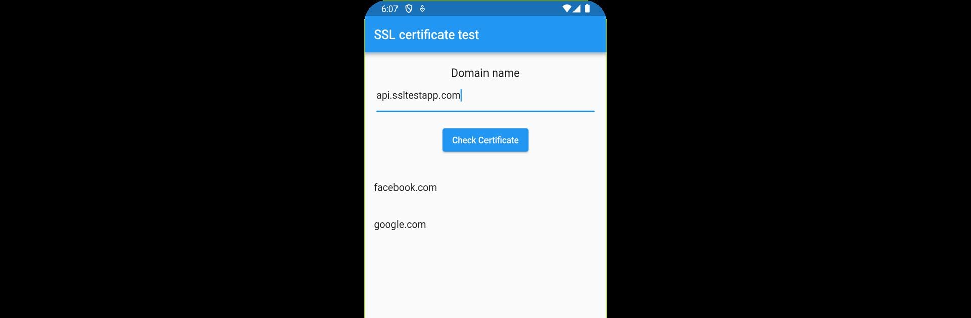 SSL Certificate Test