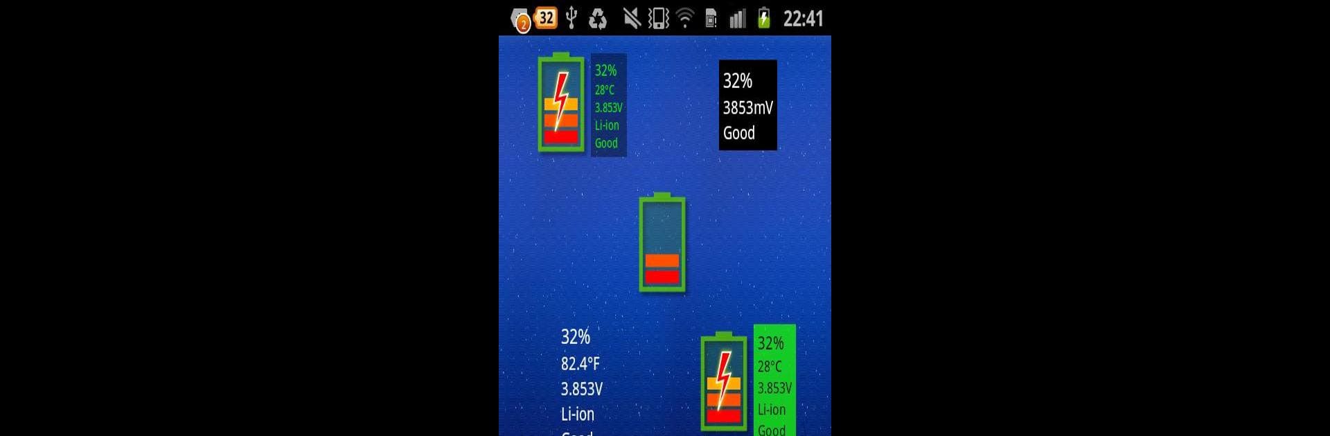 Battery Widget 2D